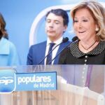 Esperanza Aguirre, junto a Ignacio González y la consejera Lucía Figar