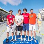 Ferrer, Ferrero, López y Simon participaron en esta divertida iniciativa