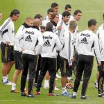 Imágenes del entrenamiento madridista de ayer