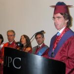 Aznar Doctor Honoris Causa por el CEU de Valencia
