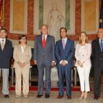 Don Juan Carlos, minutos antes del almuerzo en el Congreso de los Diputados