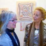 Ana Jiménez y Pilar Fernández Labrador, en la apertura de la muestra