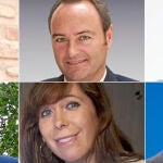 Ramón Luis Valcárcel, Alberto Fabra, José Ramón Bauzá, Javier Arenas, Alicia Sánchez-Camacho y el eurodiputado Luis de Grandes