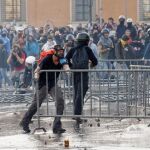 Los violentos que causaron la batalla campal en Roma se entrenaron en Grecia
