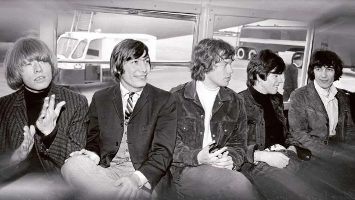 De izquiera a derecha, Brian Jones, Charlie Watts, Mick Jagger, Keith Richards y Bill Wyman en 1965 cuando todavía eran el germen de lo que llegarían a ser unos años después