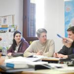 Estudiantes de un colegio de Madrid donde se imparte la FP alemana