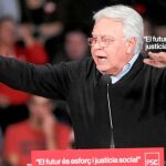 El PSC apostó ayer sobre seguro con un mitin con Felipe González