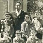 Rubalcaba, junto al futbolista Gento