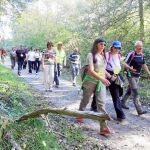 Marcha para reconocer la ruta jacobea del Manzanal