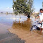 La intensa lluvia convirtió extensos campos de cultivo en lodazales que provocaron la pérdida de los productos agrícolas