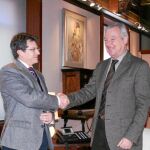 El alcalde de Lorca, Francisco Jódar, junto al presidente de la Comunidad Autónoma de Murcia, Ramón Luis Valcárcel