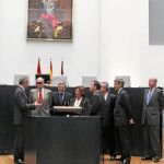 Toda la corporación municipal acudió a recibir a Don Juan Carlos empresas