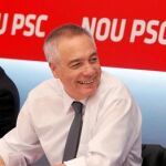Navarro, durante la reunión de la última ejecutiva del PSC