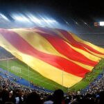 El Camp Nou es escenario habitual de las proclamas independentistas