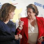Rita Barberá, durante el desayuno organizado por Nueva Economía Fórum