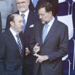 Rajoy y Rubalcaba, en el Desfile del 12 de octubre