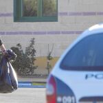 Juan Francisco Trujillo, el exchófer de Francisco Javier Guerrero, a su salida de la cárcel de Morón de la Frontera