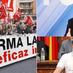 El primer ensayo para la huelga general reúne a varios miles de manifestantes