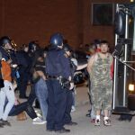 Los arrestos se produjeron después de varios momentos de tensión