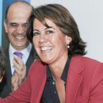 Barcina, ayer, en el aniversario de la asociación Nuevo Futuro