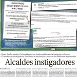 El caso del regidor ripense, que colaboró en la difusión de los paros educativos, no fue único. Tal y como denunció LA RAZÓN en su edición del 21 de septiembre