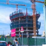El edificio de César Pelli tendrá ya construidas ocho plantas cuando visiten las obras los miembros del Icomos