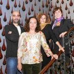 Juan Carlos Martel, Isabel Rocatti, Marta Marco y Clara Segura, ayer en el Lliure de Gràcia