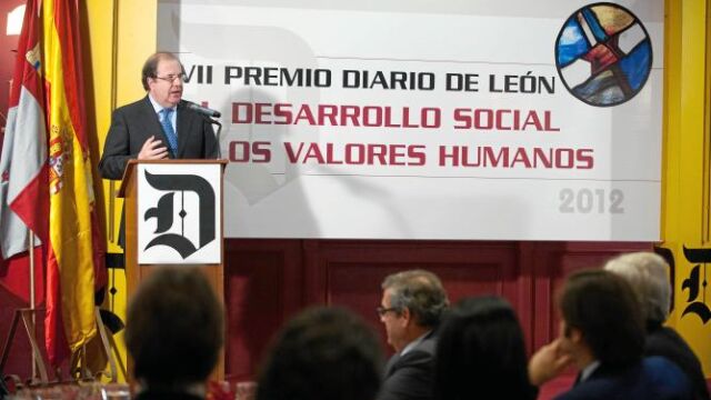 El presidente Herrera durante su intervención