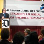 El presidente Herrera durante su intervención
