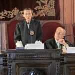 La presidenta del TSJ, Pilar de la Oliva, en un aimagen de archivo, durante la apertura del año judicial