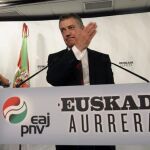 Urkullu, durante su comparecencia hoy