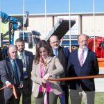 Silvia Clemente inaugura Expobioenergía, en presencia de Antonio Silván, Tomás Villanueva, Javier León de la Riva y Javier Díaz González.