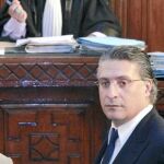 Nabil Karui, el director del canal privado, ayer, ante el tribunal