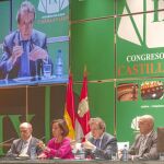 De Santiago-Juárez inaugura el IX Congreso del Juego de Castilla y León. Junto a él, Mercedes Cantalapiedra, Jesús Julio Carnero y Enrique Alejo