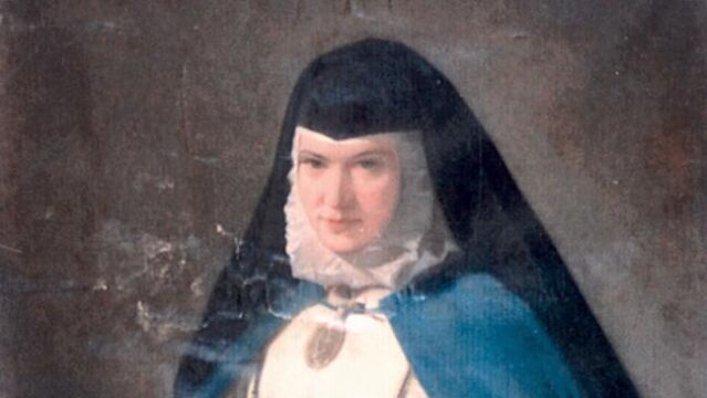 Retrato de sor Patrocinio pintado a la edad de 46 años