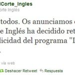 Anuncio en el Twitter