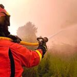 El viento cómplice del fuego en Valencia