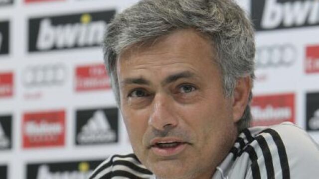 José Mourinho, en un momento de la rueda de prensa celebrada hoy en la Ciudad Deportiva de Valdebebas