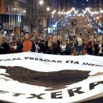 Una de las manifestaciones de la izquierda abertzale por el fin de la dispersión de los presos de ETA