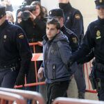 Miguel Carcaño en los juzgados de Sevilla