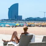 Las playas de Barcelona se están llenando en los últimos días