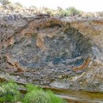 Restos de la erupción en Abona