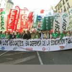 La manifestación nacional por la escuela pública recorre Madrid