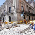 Las obras del eje bici entre Sol y el Palacio Real empezaron en agosto