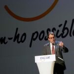 Artur Mas, durante su acto de esta tarde