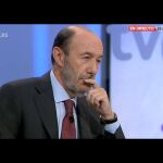 Rubalcaba en la entrevista emitida por TVE