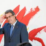 Artur Mas, durante los actos de celebración de la Diada del Onze de Setembre en Madrid (en la imagen), ya advirtió de que «Cataluña quiere seguir su propio camino».