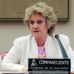 Soledad Becerril durante una comparecencia en el Congreso