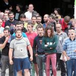 Vecinos de Elorrio, cuando se constituyó el Ayuntamiento de Bildu