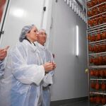 La consejera de Agricultura y Ganadería, Silvia Clemente, visita la empresa de Embutidos Pajariel, en la provincia de León